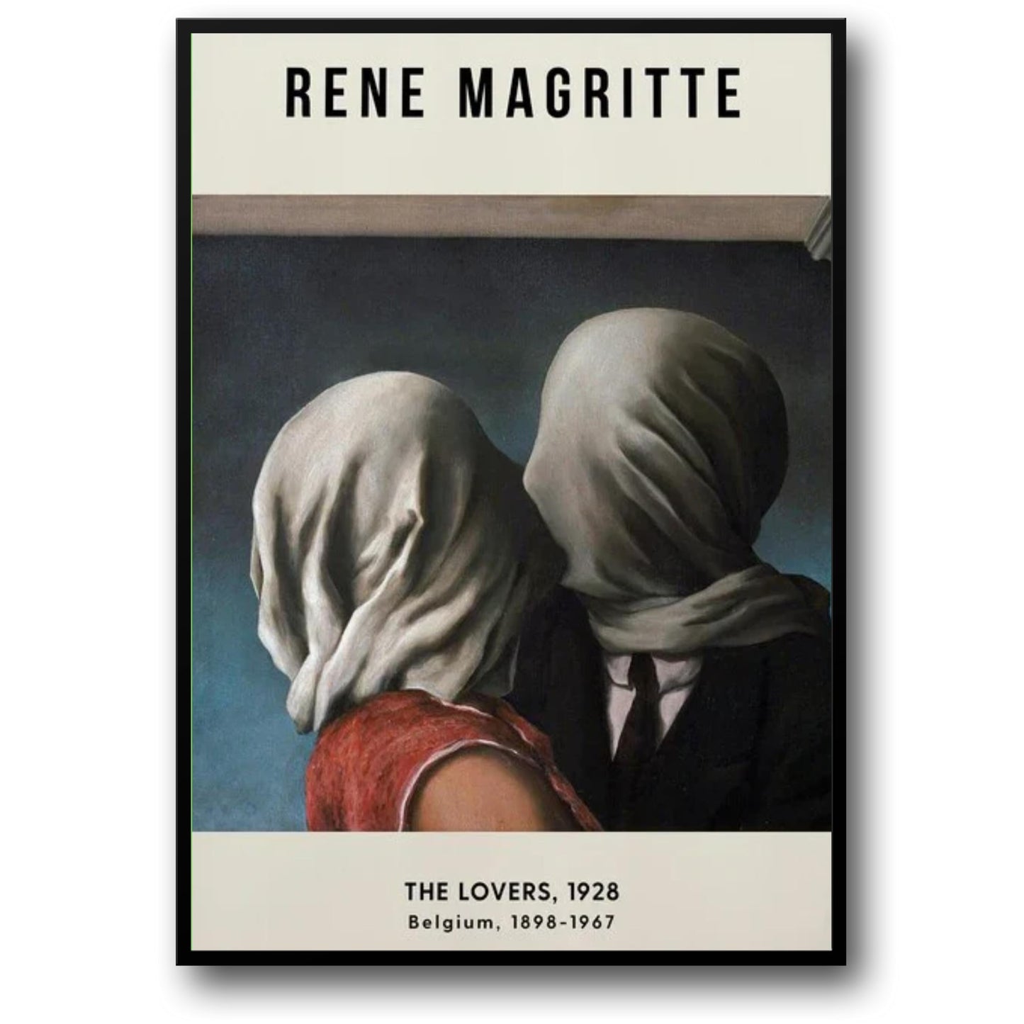 René Magritte | De Geliefden 1928 | Surrealistische Kunst