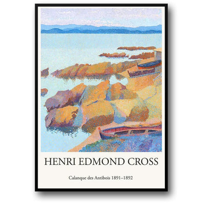 Henri Edmond Cross | Calanque des Antibois | Art Nouveau Poster | Decorative Wall Art | Fine Art Reproduction | Coastal Landscape | Home Decor