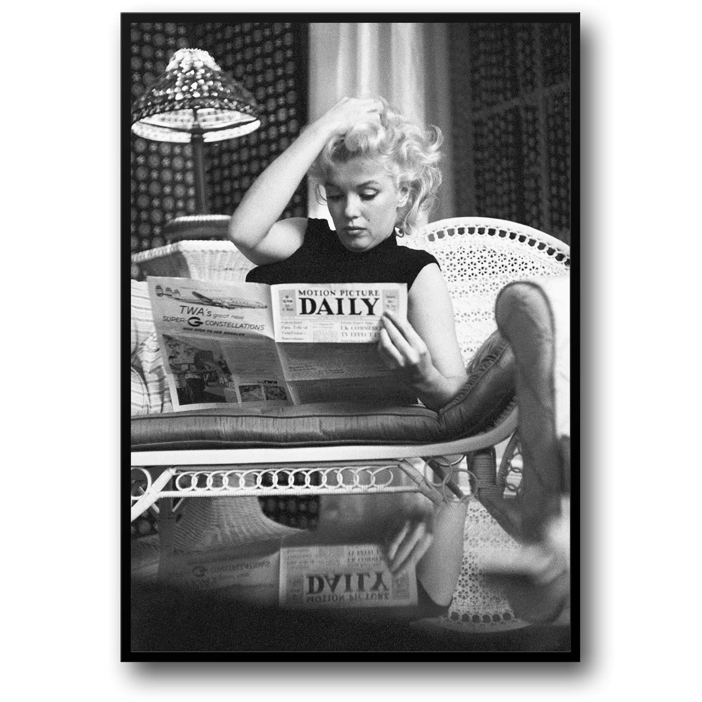 Marilyn Monroe | Iconische Leescène | Vintage Foto