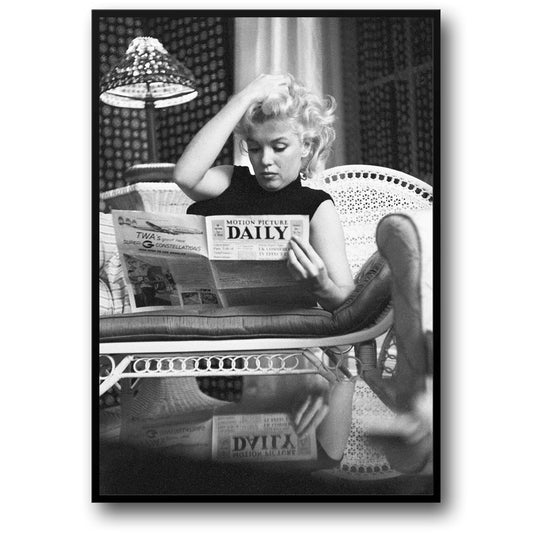Marilyn Monroe | Ikonische Leseszene | Vintage-Fotografie
