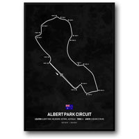 Formel-1-Poster Albert Park Circuit | Australien | Melbourne | Beliebte Grand-Prix-Rennstrecke von Melbourne | Poster der australischen F1-Rennstrecke