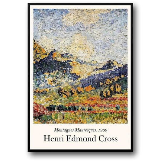 Henri Edmond Cross | Les Petits Montagnes Mauresques Landscape