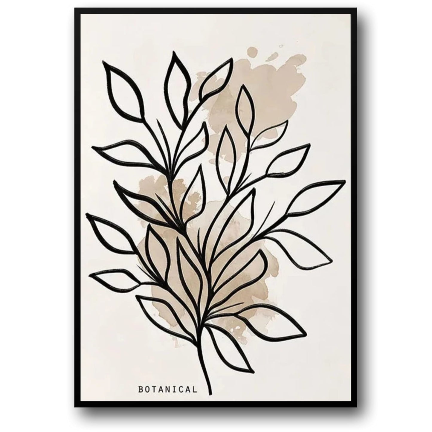 Decorative Poster | Meandering Patterns | Modern Art Print For Home & Garden Decor