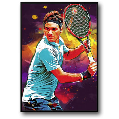 Roger Federer | Levendige Tennis Precisie