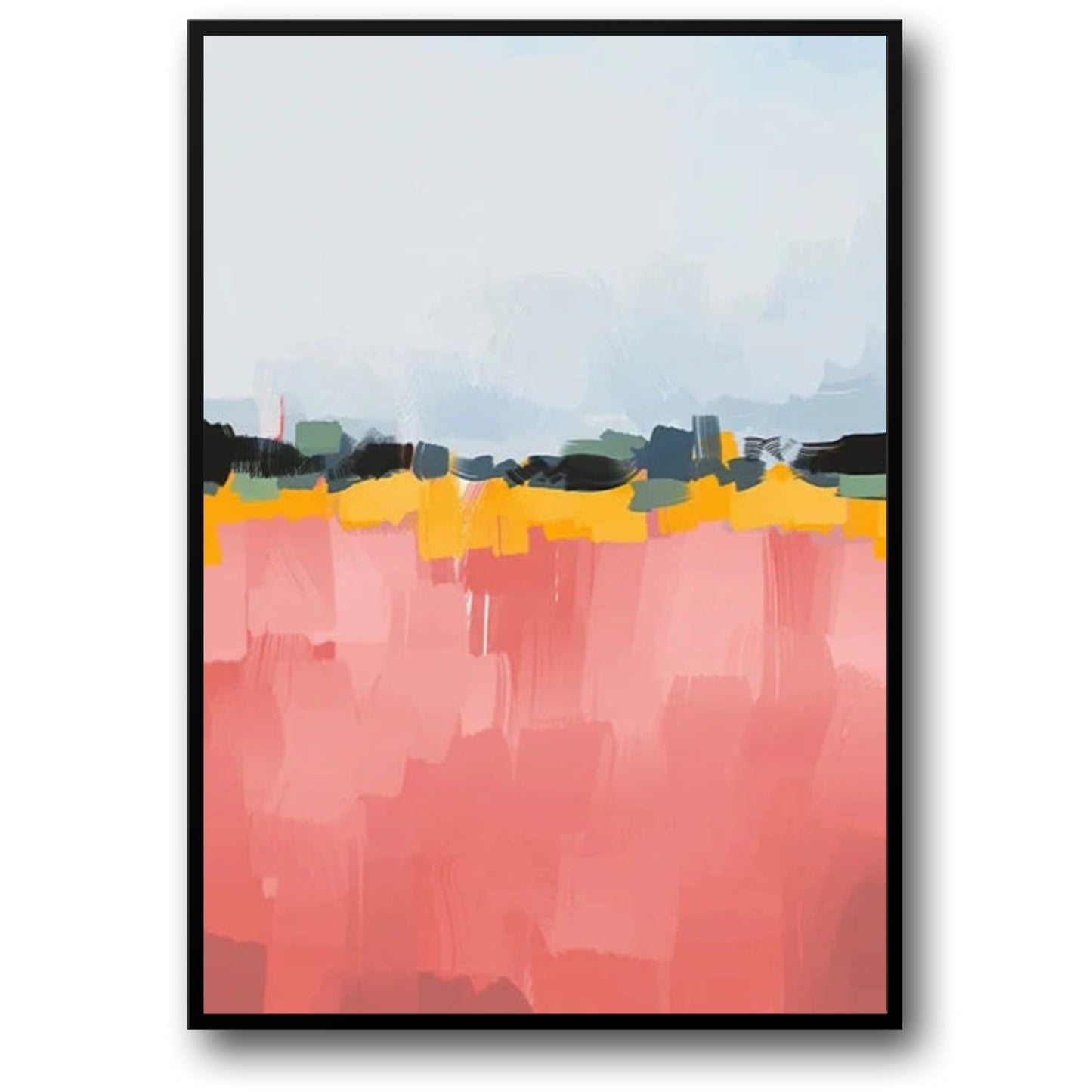 Abstraktes, verdrehtes Terrain | Farbenfrohe moderne Kunst