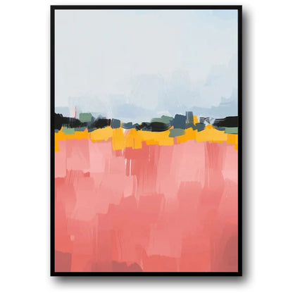 Abstraktes, verdrehtes Terrain | Farbenfrohe moderne Kunst