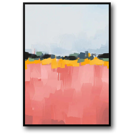 Abstraktes, verdrehtes Terrain | Farbenfrohe moderne Kunst