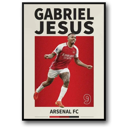 Gabriel Jesus | Soccer Star Poster | Football Legend | Home Decor | Wall Art