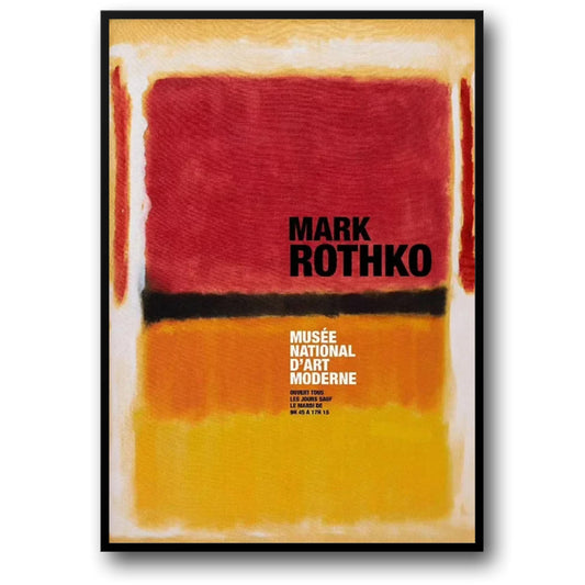 Mark Rothko | Abstraktes Farbfeld | Violett, Schwarz, Orange