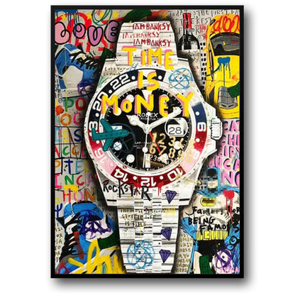 Pepsi Rolex Graffiti-Uhr | Moderne, lebendige Kunst