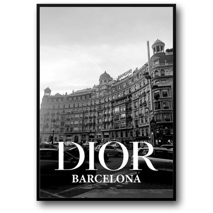 Dior Barcelona | Lebendige und künstlerische Modeszene | Faszinierende Dior-Poster