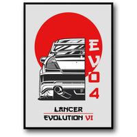 Mitsubishi Lancer Evo VI | Retro-Rennsportkunst aus Japan