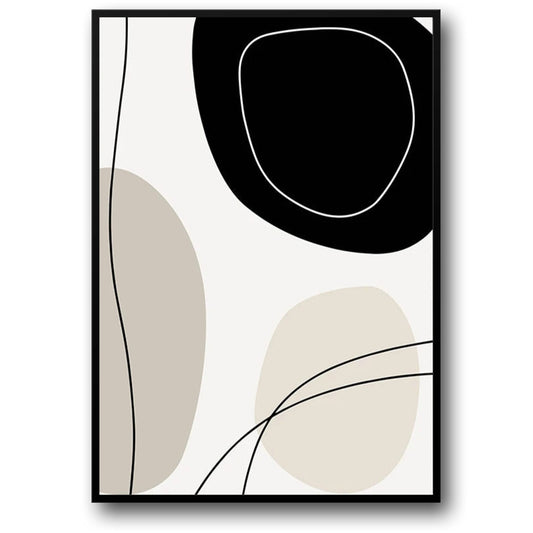 Monochrome Harmonie | Minimalistische Schwarz-Weiß-Kunst