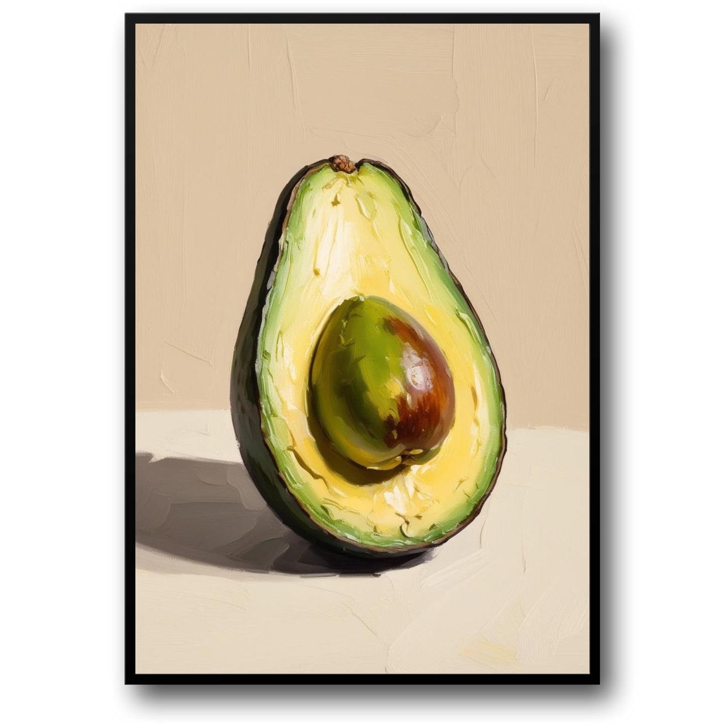 Avocado-Illustration | Moderne botanische Kunst