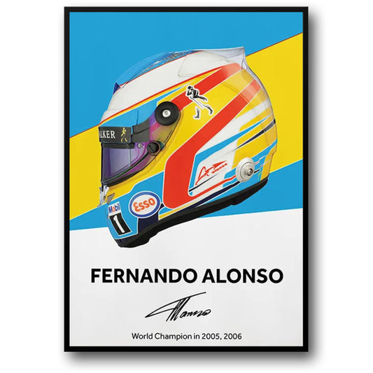 Formule 1 Helm Canvas Kunst