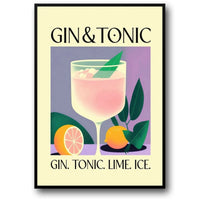 Gin Tonic | Vintage-Cocktailparty-Dekoration