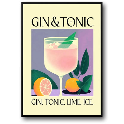 Gin Tonic | Vintage-Cocktailparty-Dekoration