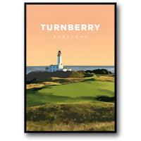 Turnberry Golfplatz | Schottland-Hommage-Kunstwerk