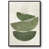 Geometrisches Grün | Moderne abstrakte Natur