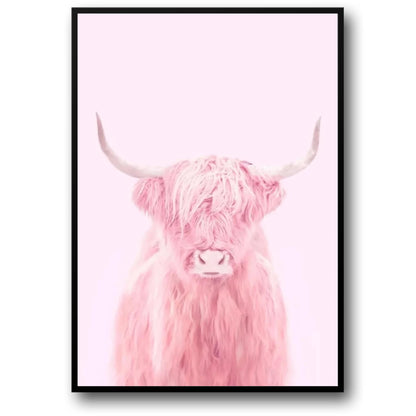 Roze Hoogland Koe | Fantastische Wezens Kunst