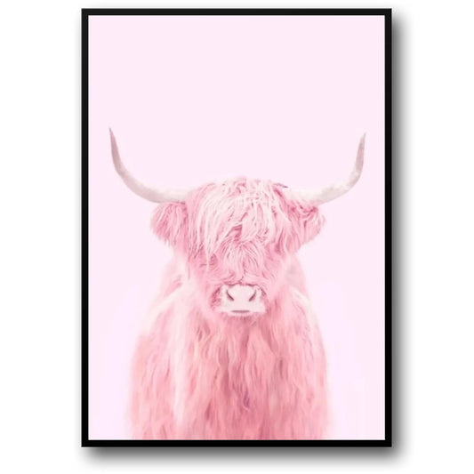 Roze Hoogland Koe | Fantastische Wezens Kunst