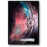 Nordischer Stil | Interstellar Filmplakat | Weltraum-Science-Fiction-Leinwandkunst | Wanddekorationsdruck