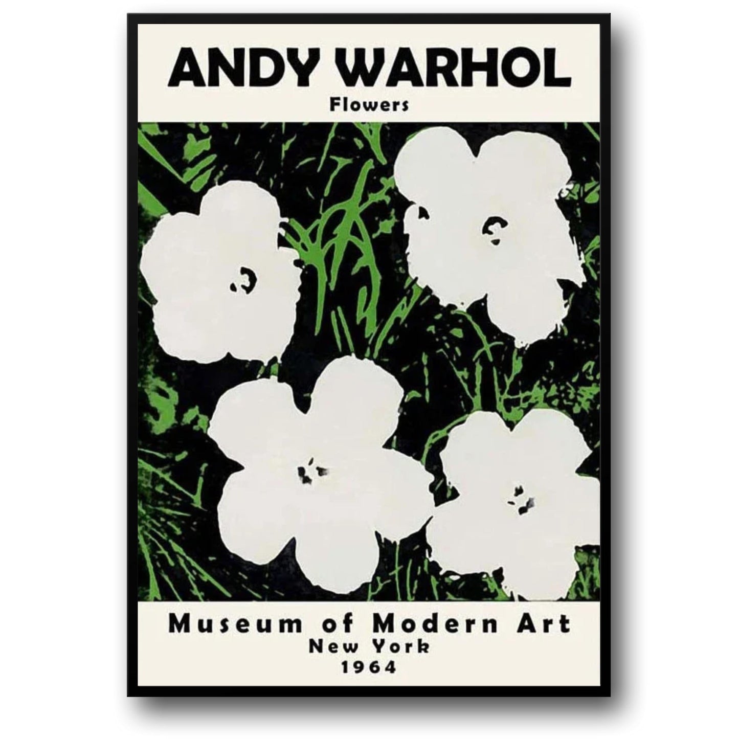 Andy Warhol | Bloemen | Pop Art | Levendig Bloemmotief 1964
