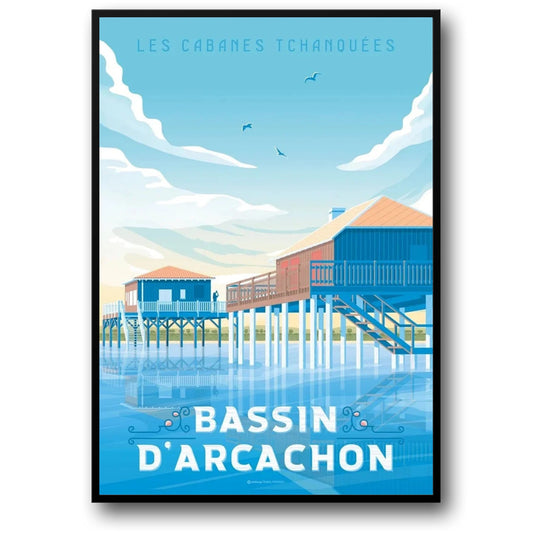 Bassin D'Arcachon Scenic Travel Poster | Iconic Destinations | Stunning Coastal Art Print | Wall Decor