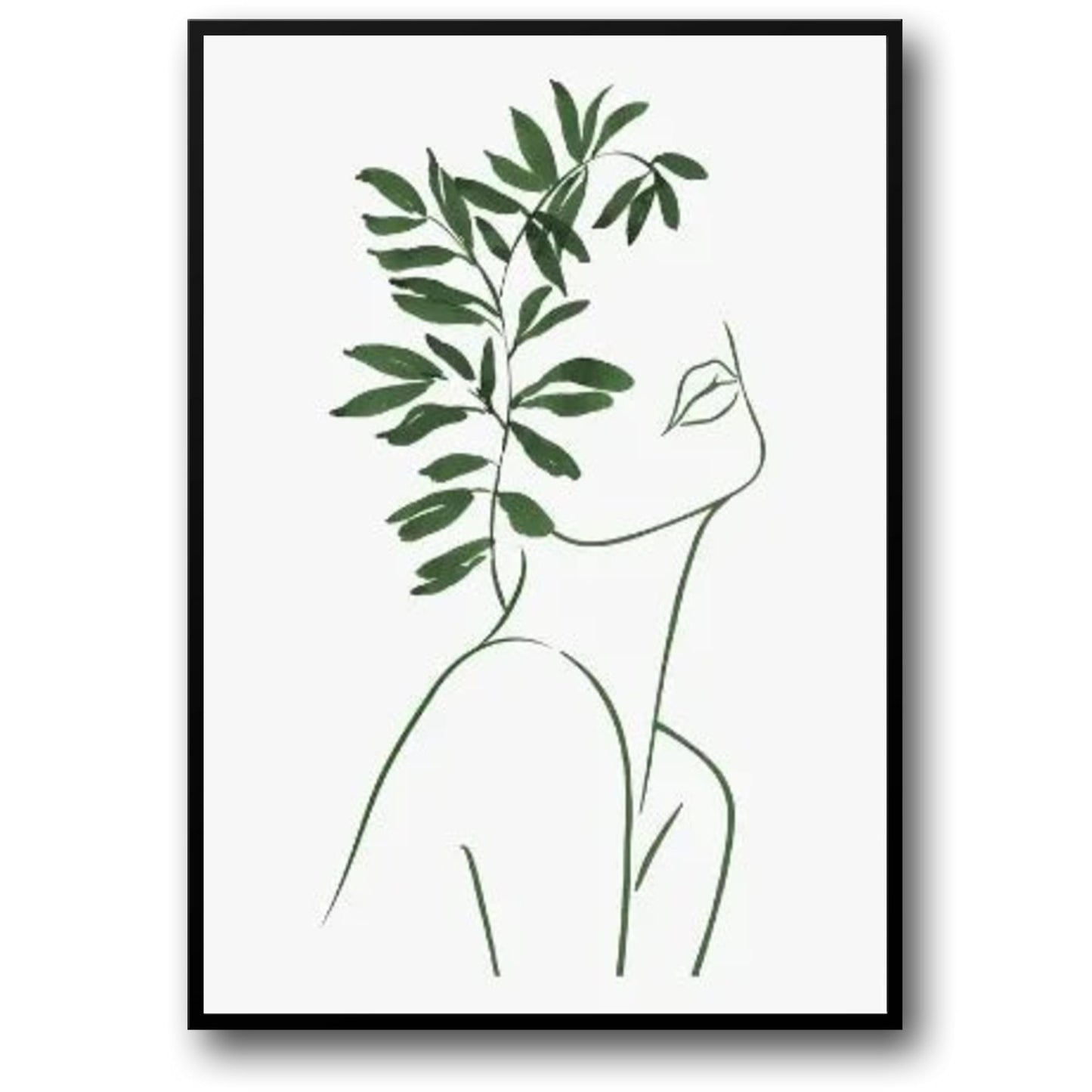 Moderne Botanische | Bladachtige Geometrische Ontwerp