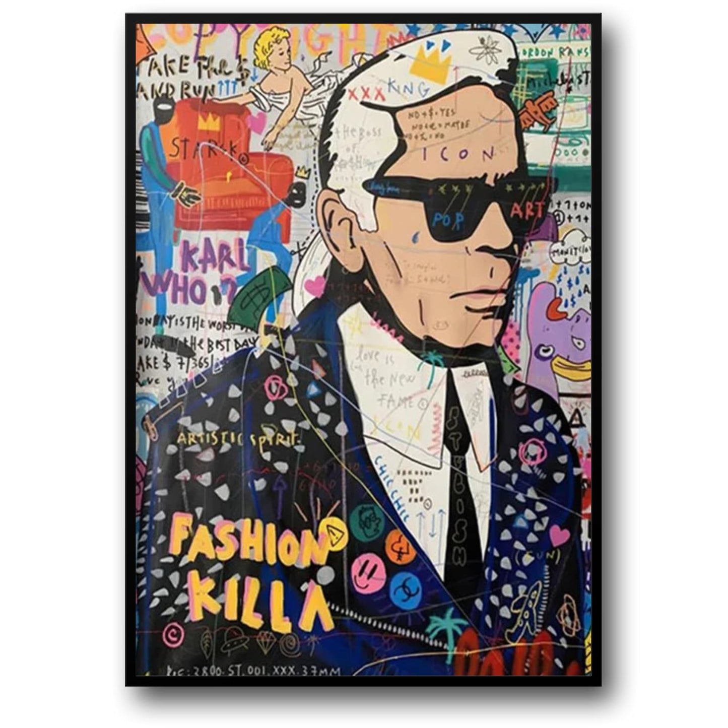 Queen Portrait | Abstract Graffiti | British Street Pop