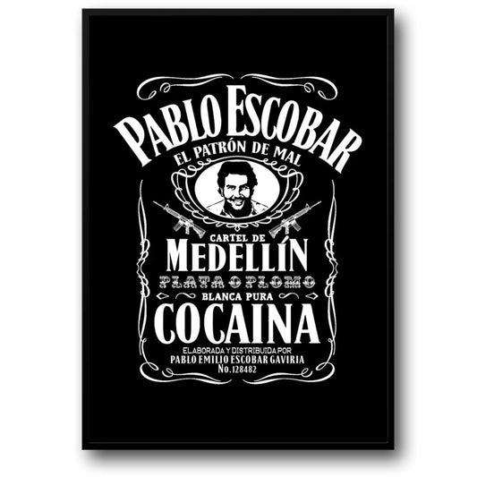 Pablo Escobar | Vintage Whiskey Etiket Kunst