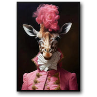 Zirkusgiraffe | Verspielte Tierillustration