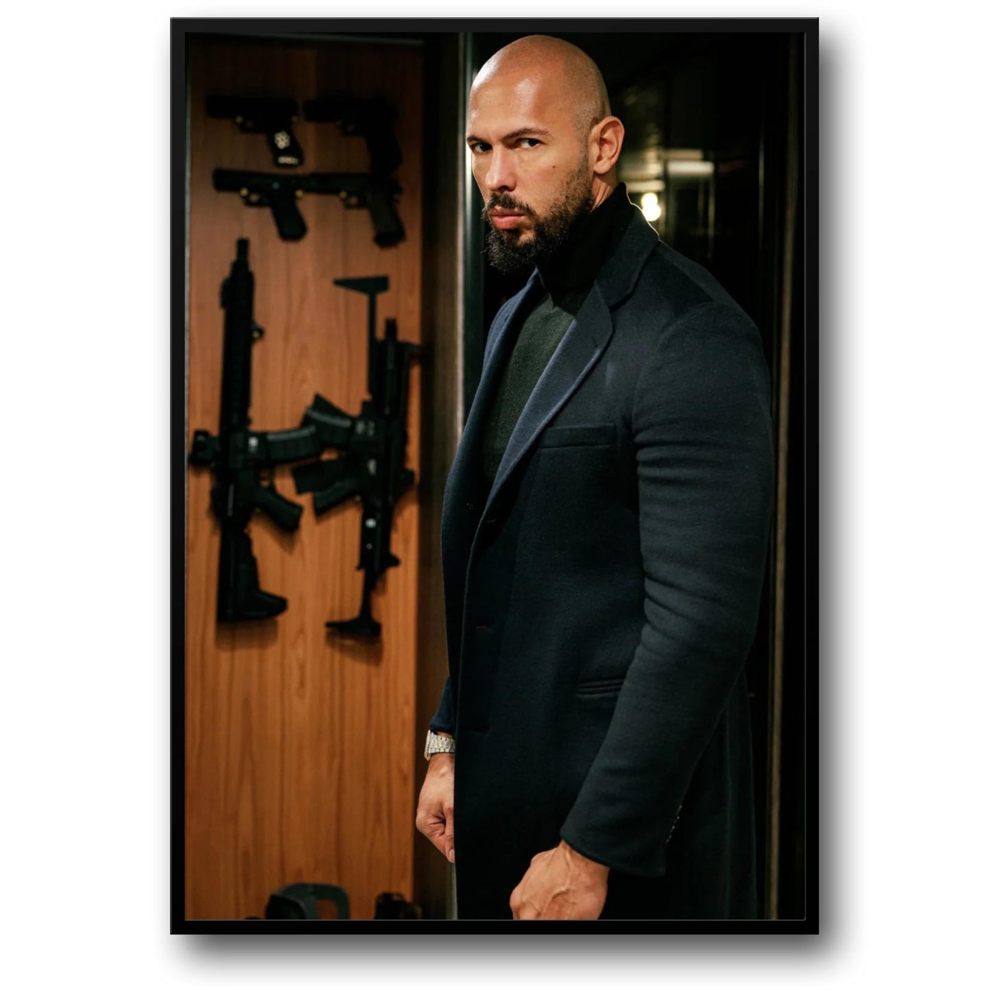 Andrew Tate | Dramatic Portrait | Suit & Guns