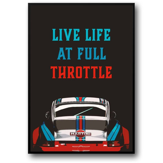 Porsche 911 Martini | Vintage Racing Poster | Martini Porsche 911 Rear View | Timeless Racing Elegance Posters