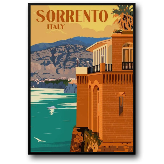 Sorrento-Landschaft | Vintage italienische Kunst | La Dolce Vita