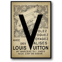 Louis Vuitton | Vintage Luxus-Modeposter