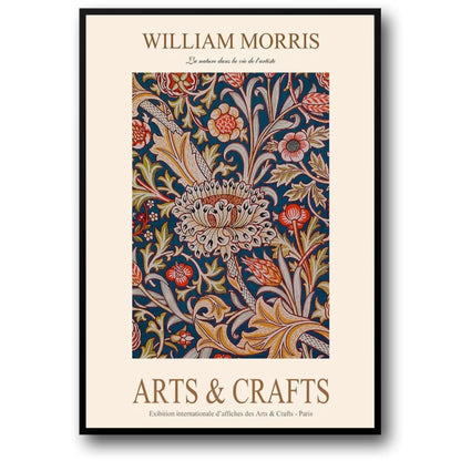 William Morris | Garden Flower Botanic Design Poster | Classic Home Decor Artwork | Floral Art Print