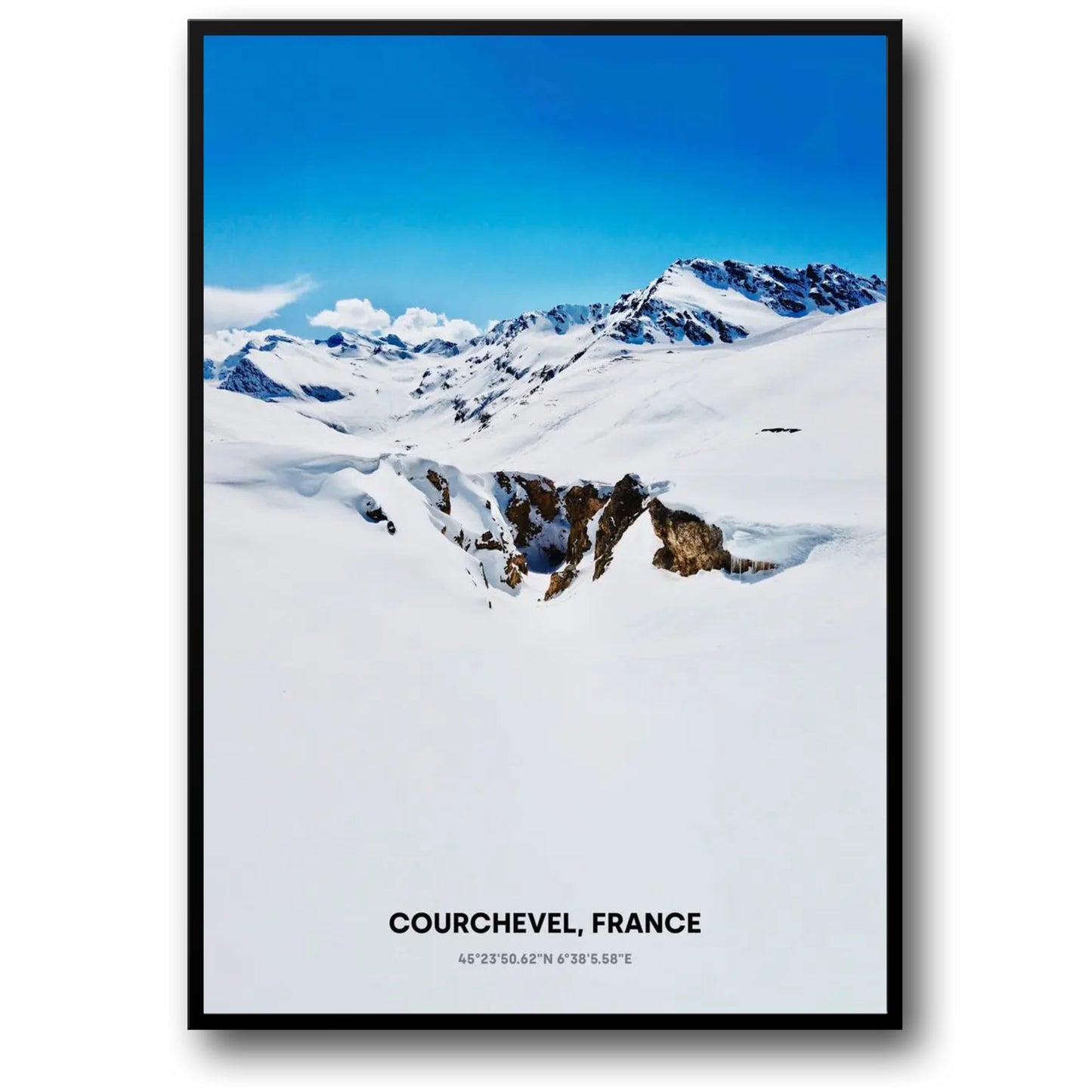 Courchevel Snowy Mountains | Winter Landscape