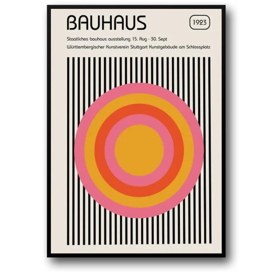 Bauhaus Stralende Cirkels | 1923 Art Deco Geometrisch