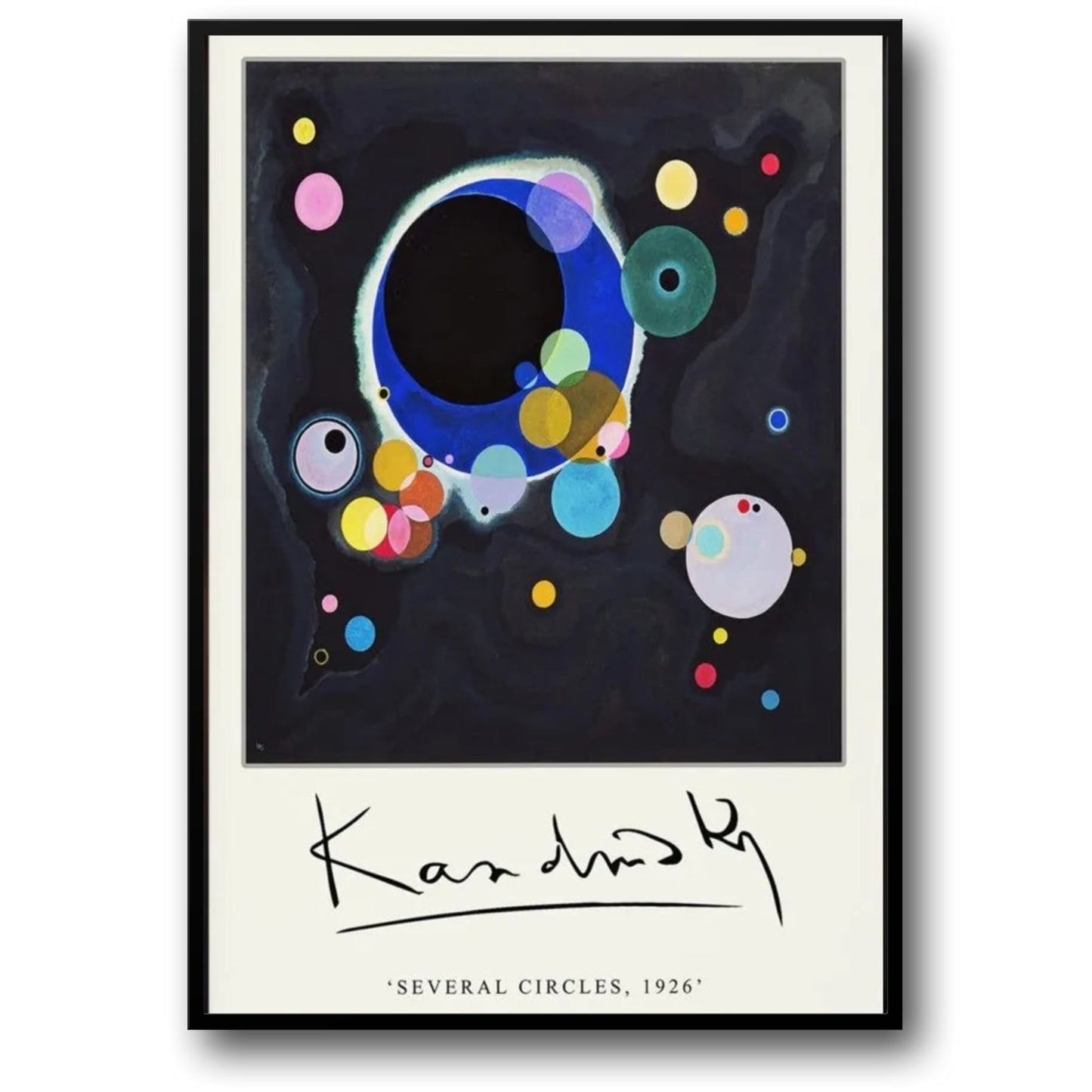 Several Circles | Wassily Kandinsky | 1926 | Contemporary Art Exhibition Poster