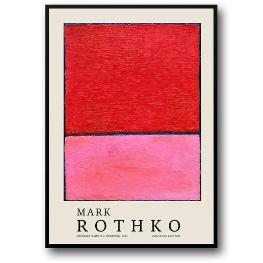 Mark Rothko | Rot & Rosa | Ikonisches Kunstwerk