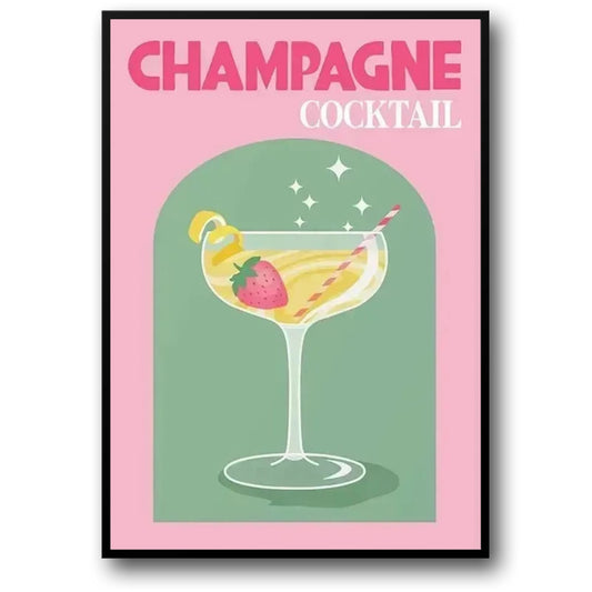 Champagner-Cocktail | Vintage-Bar-Dekor