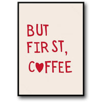 Minimalistische, handgezeichnete Kaffeekunst | Aber zuerst Kaffee