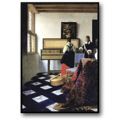 Johannes Vermeer | De Muziekles | Klassieke Nederlandse Kunst