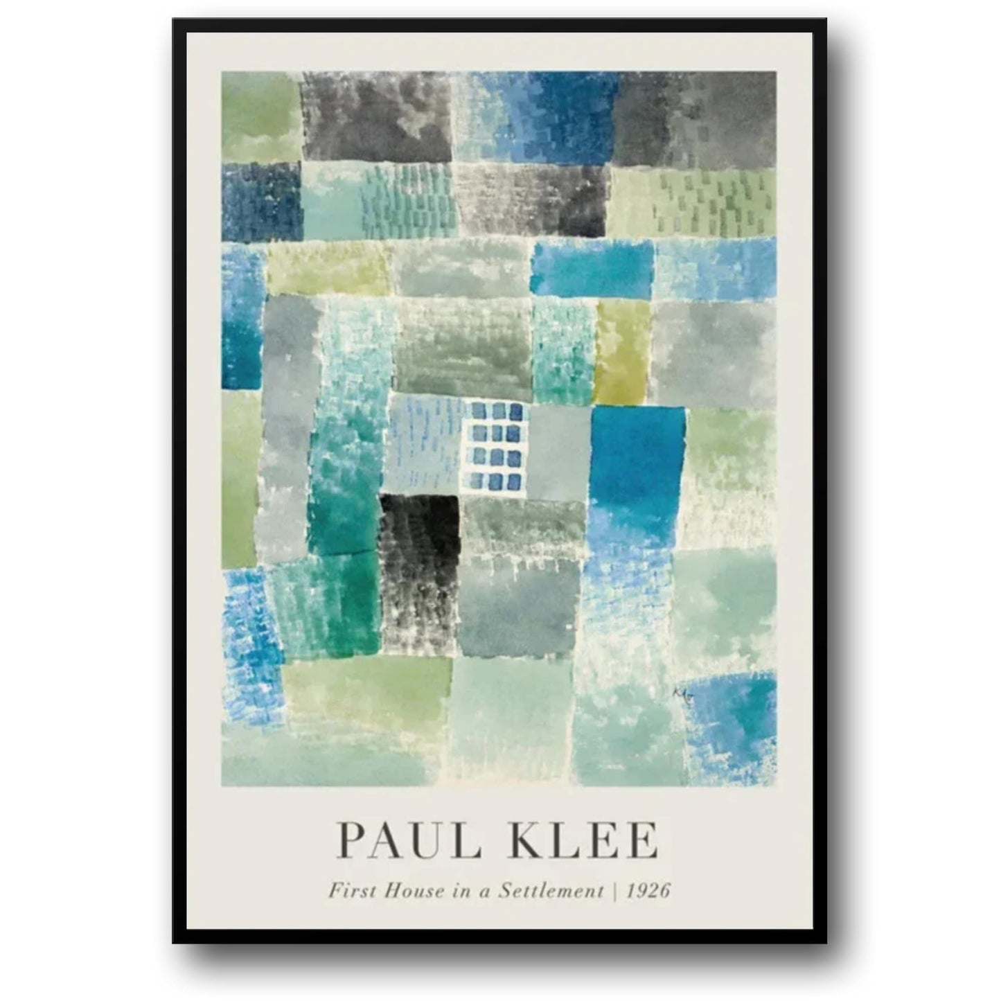 Paul Klee | Erstes Haus in einer Siedlung | Abstrakte Kunst