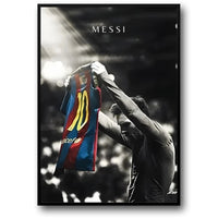 Schwarz-Weiß-Jubel von Lionel Messi