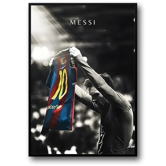 Lionel Messi | Zwart & Wit Voetbal Viering