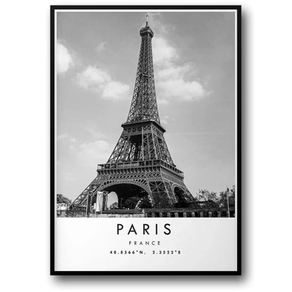 Eiffelturm-Poster | Ikonisches Wahrzeichen von Paris | Fängt den Pariser Charme ein | Wanddekoration in Frankreich