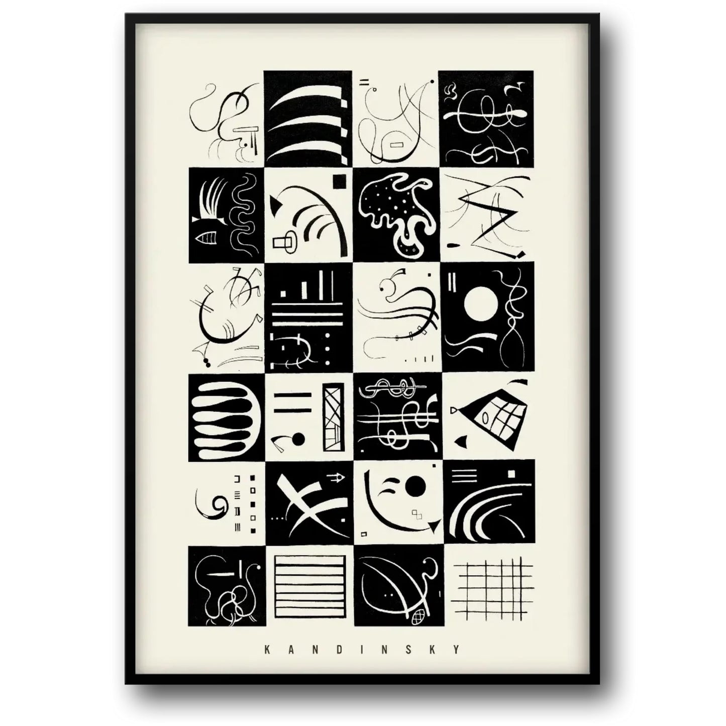 Kandinsky Dertig | Abstracte Moderne Kunst | Kleurrijk Ontwerp
