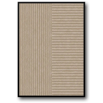 Linien im Gleichgewicht | Minimalistische abstrakte Kunst in Schwarz-Weiß